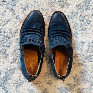 Born Blue Suede Shooties (size 6.5)